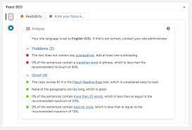 yoast seo content analysis