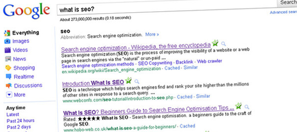 search engine optimization google sites