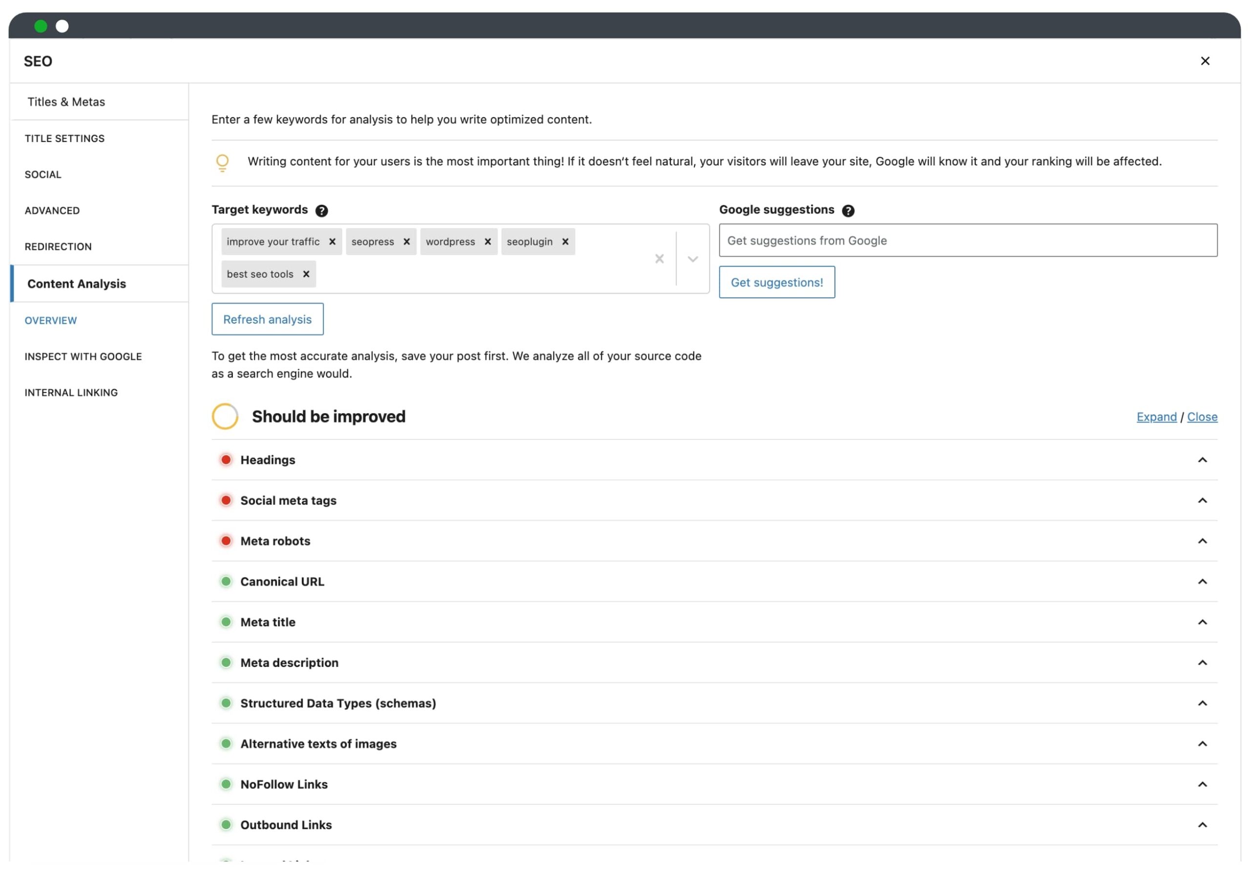 seo content analysis
