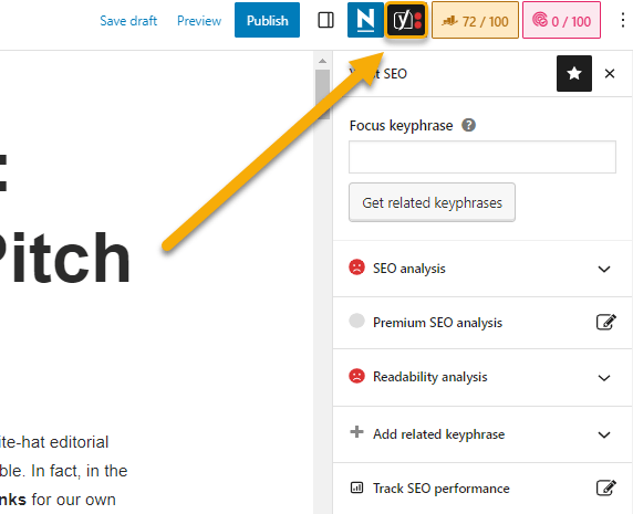 yoast seo analysis