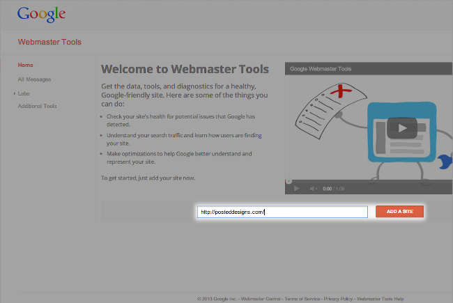 google webmaster wordpress