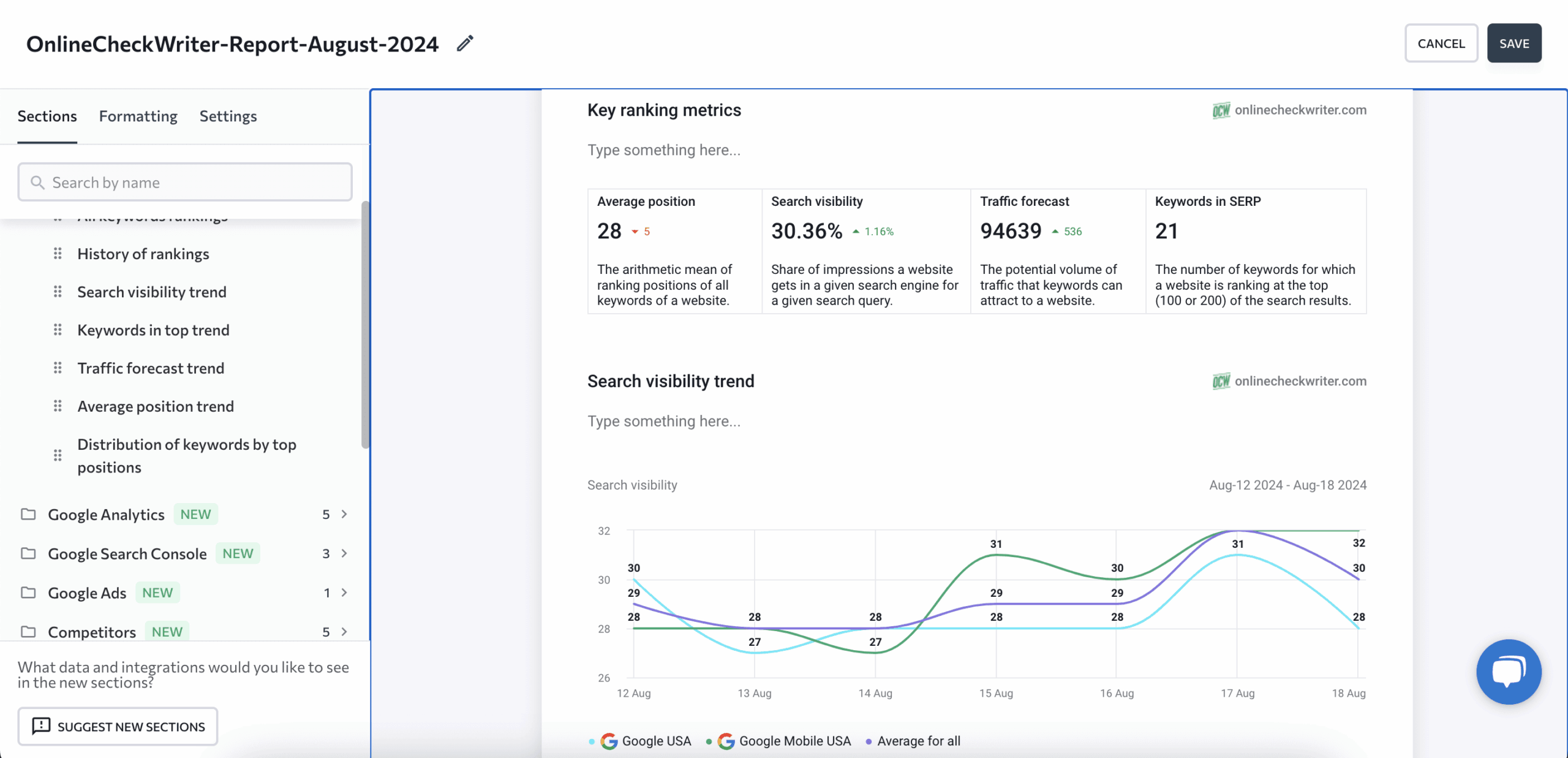 seo reporting software for clients