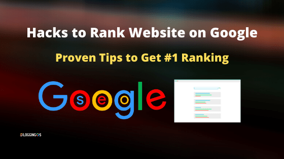 rank on first page of google