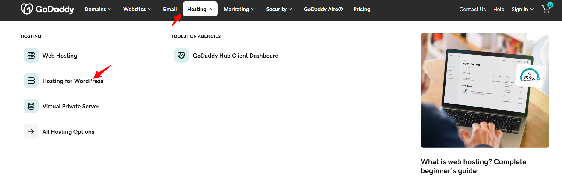 godaddy optimize website